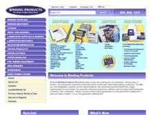 Tablet Screenshot of bindingproducts.com